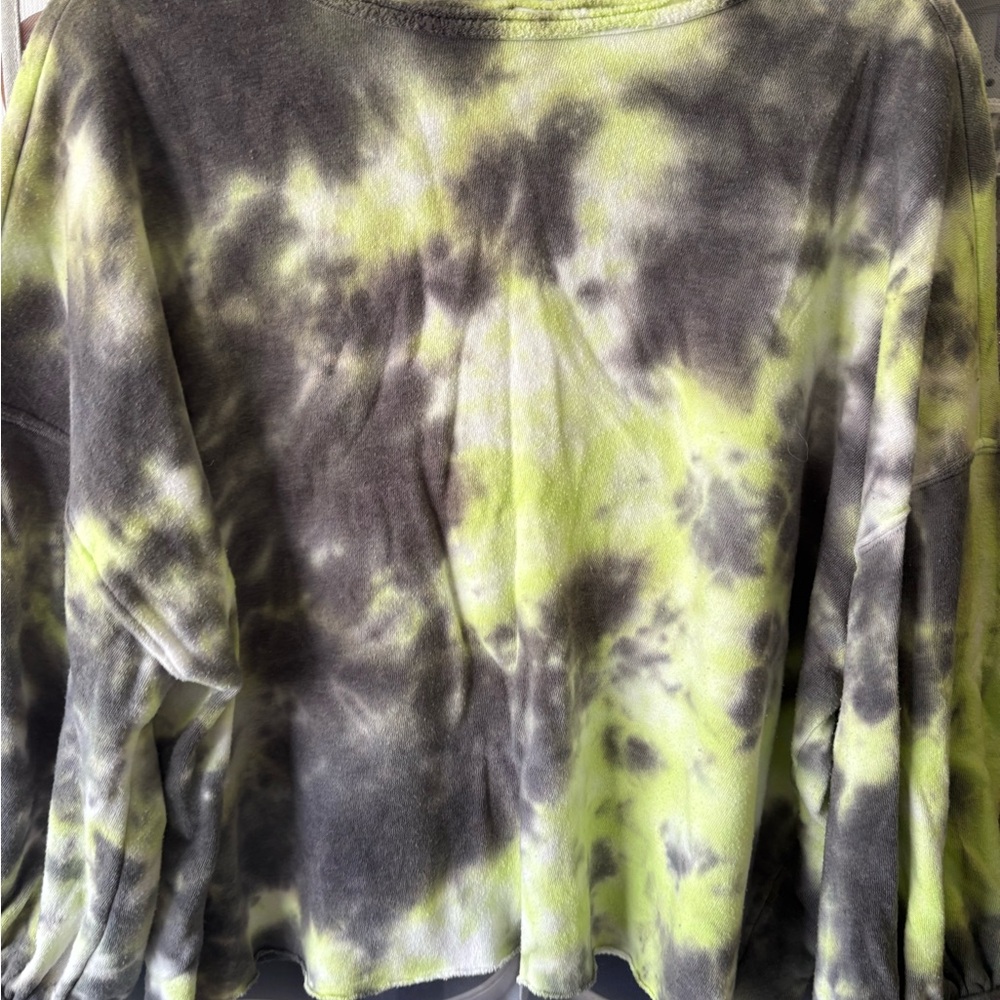 BP Tie-Dye Sweatshirt in Black and Yellow